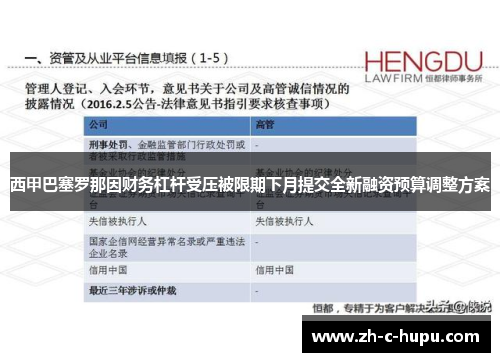 西甲巴塞罗那因财务杠杆受压被限期下月提交全新融资预算调整方案